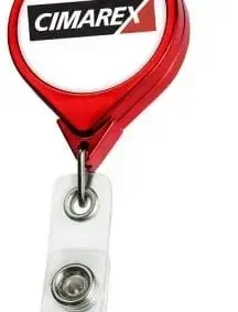 Custom Chrome JUMBO Round Badge Reel — view 2