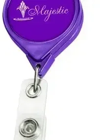 Custom Chrome JUMBO Round Badge Reel — view 4