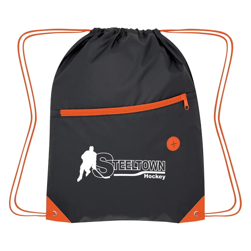 Custom Color Pop Drawstring Bag — view 2