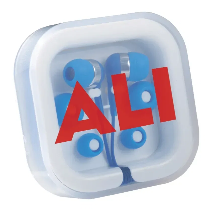 Custom Color Pop Earbuds with Case — view 4
