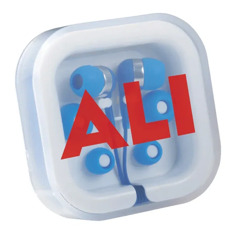 Custom Color Pop Earbuds with Case — view 4