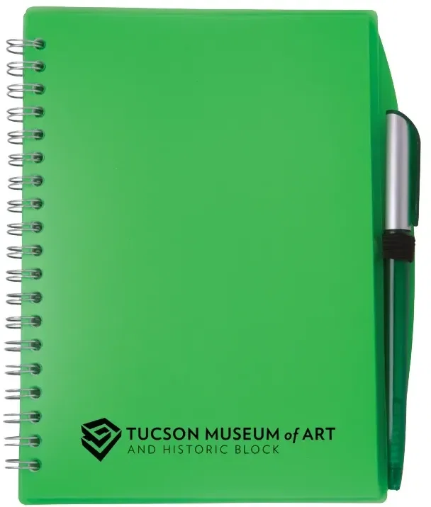 Color-Pro Spiral Unlined Notebook with Pen (5 3/4" x 7") — view 5