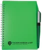Color-Pro Spiral Unlined Notebook with Pen (5 3/4" x 7") in Translucent Green