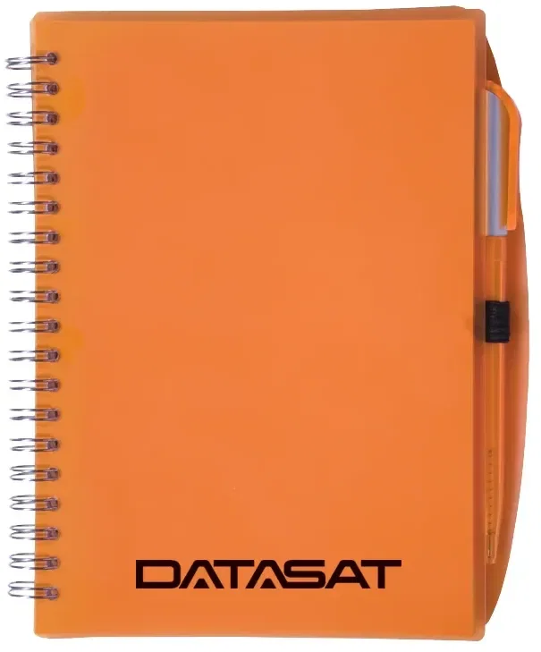 Color-Pro Spiral Unlined Notebook with Pen (5 3/4" x 7") — view 6