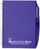 Color-Pro Spiral Unlined Notebook with Pen (5 3/4" x 7") in Translucent Purple