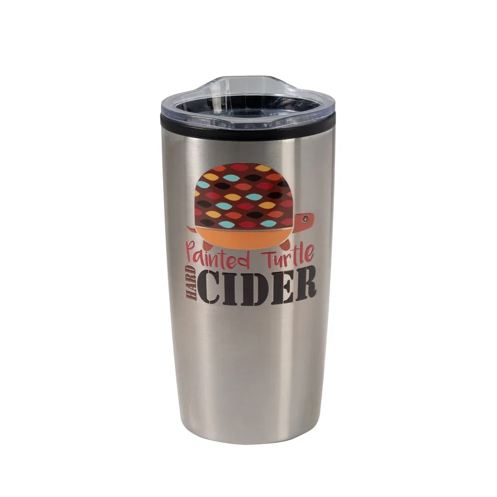 Color Splash Economy 20 oz Stainless Steel Tumbler — Silver
