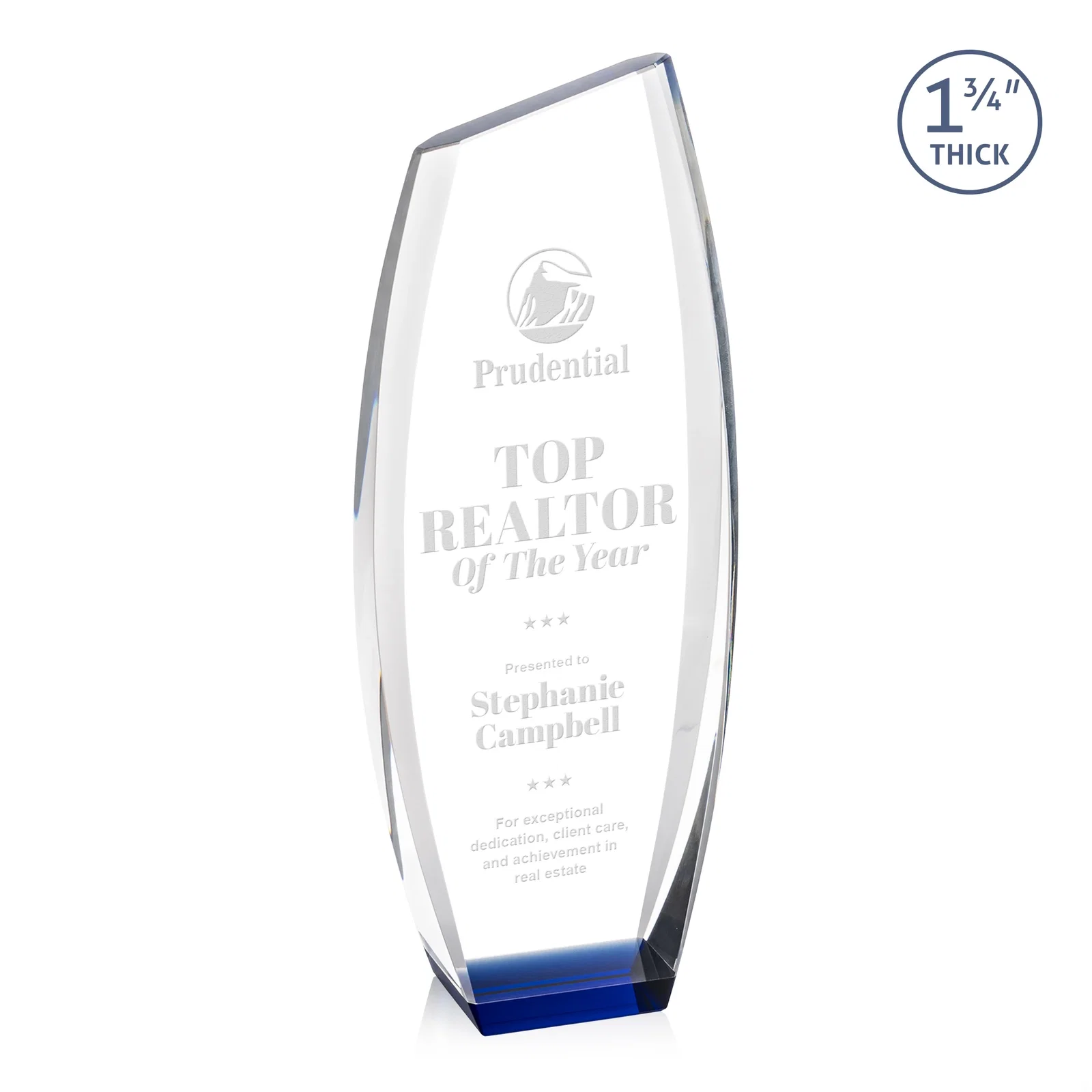 Custom Optical Crystal Award - Colorado, awards for volunteer appreciation