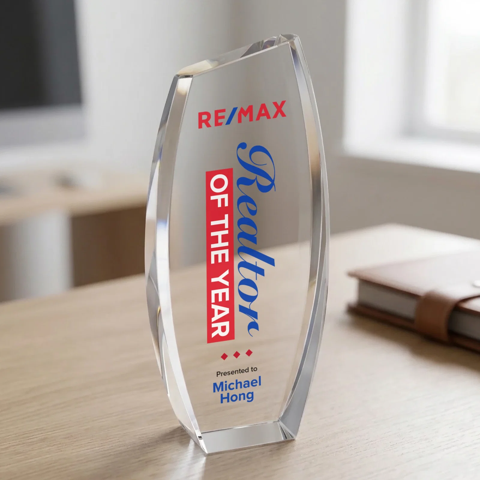 Personalized Optical Crystal Award - Colorado, awards for sales achievement awards
