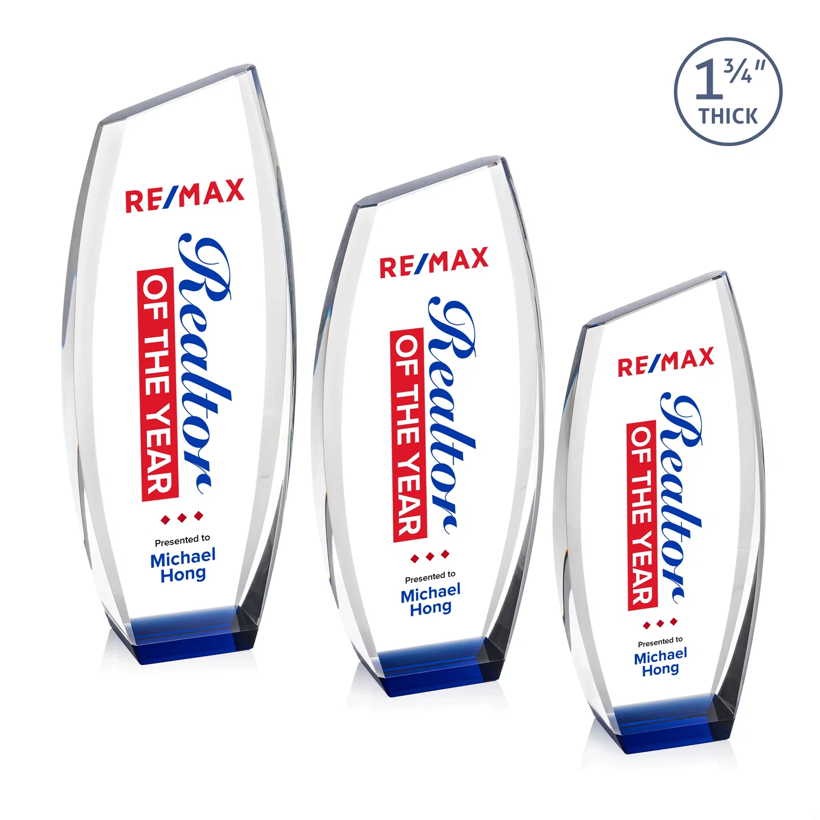 Personalized Optical Crystal Award - Colorado, awards for retirement presentations