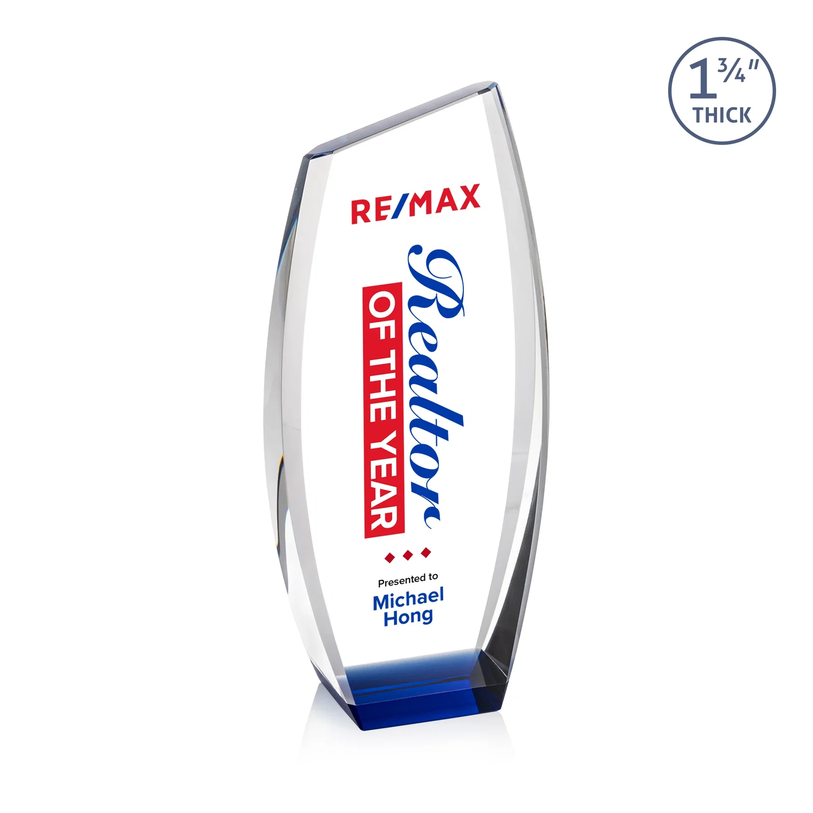 Personalized Optical Crystal Award - Colorado, awards for team milestone celebrations