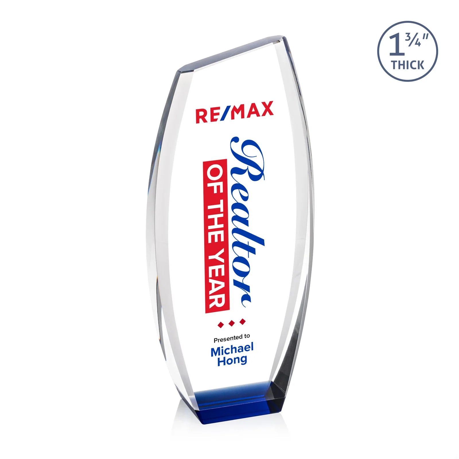 Personalized Optical Crystal Award - Colorado, awards for donor appreciation