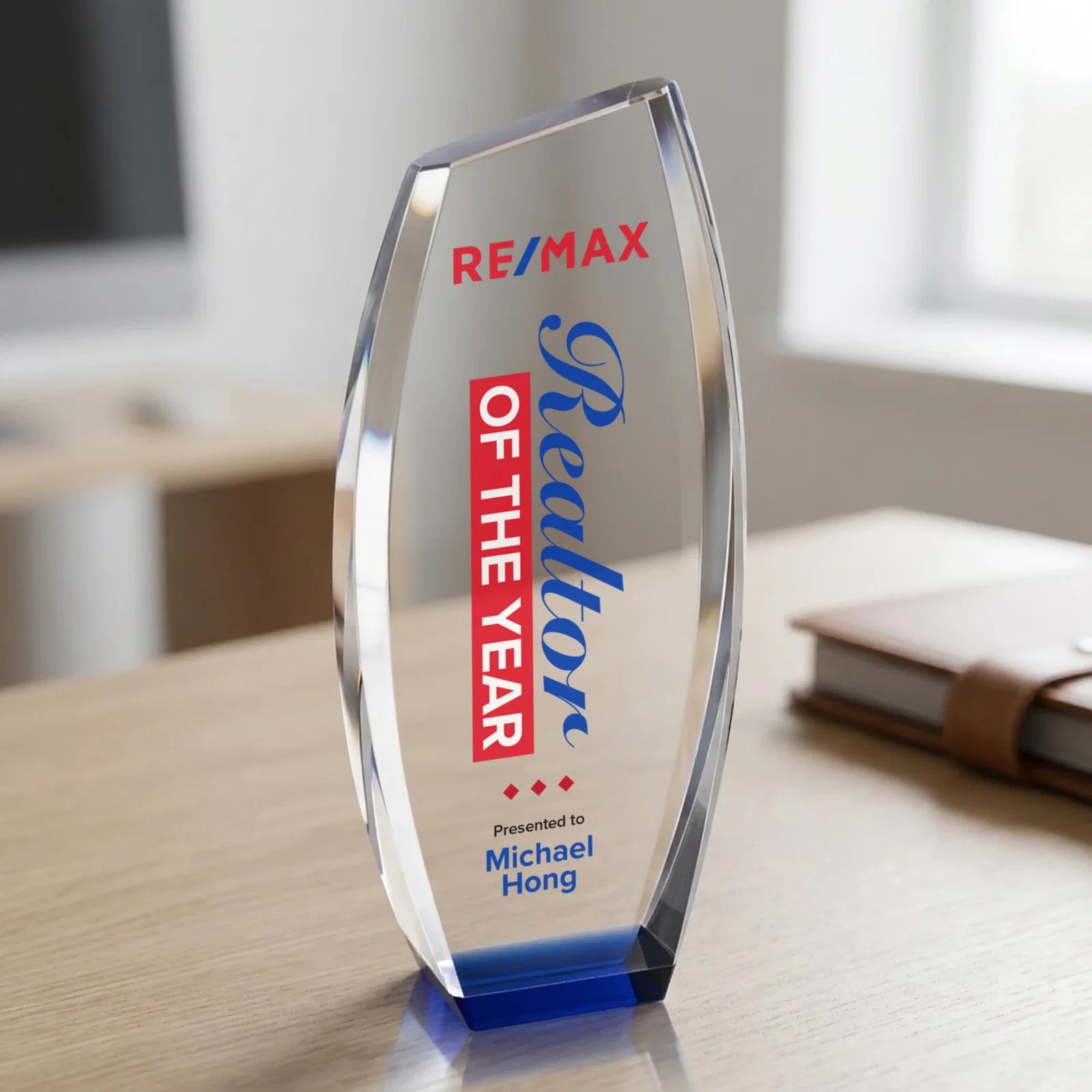 Personalized Optical Crystal Award - Colorado, awards for safety achievement programs