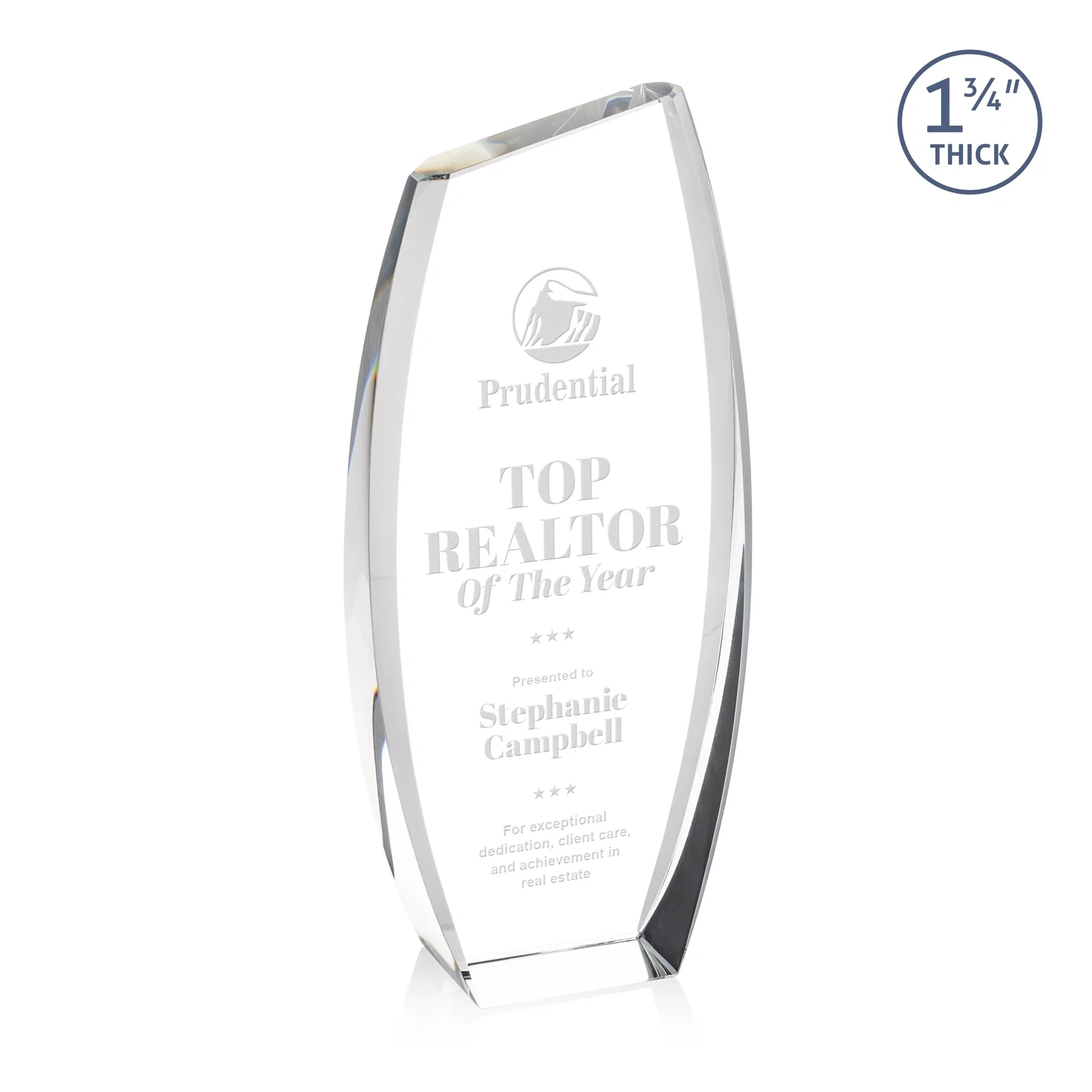 Custom Optical Crystal Award - Colorado, awards for service anniversary gifts