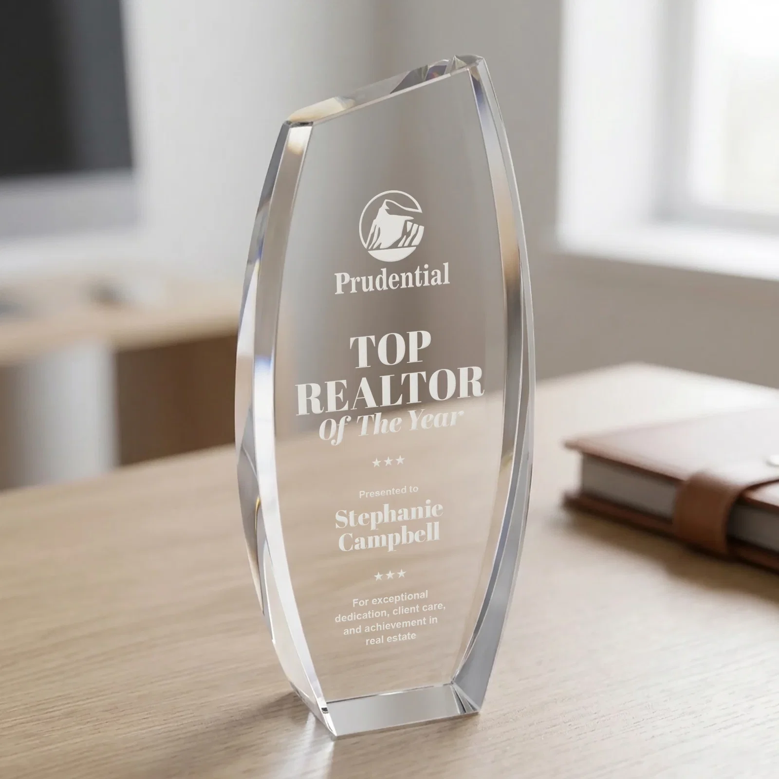Custom Optical Crystal Award - Colorado, awards for team milestone celebrations