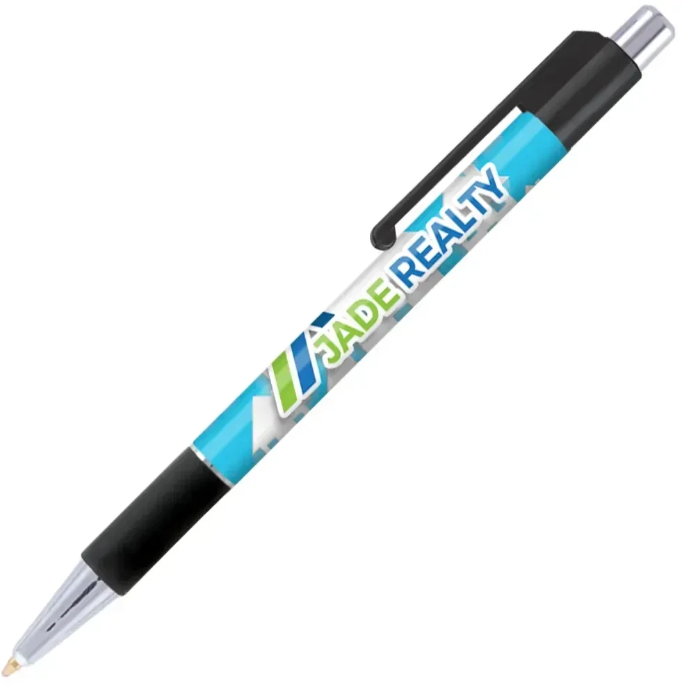 Personalized Colorama Grip Pen (Black or Blue Ink) — view 2