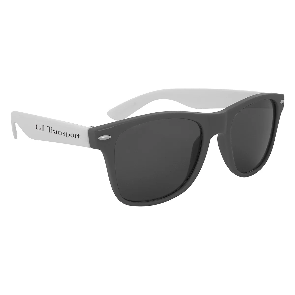 Colorblock frames shown folded with both temples closed