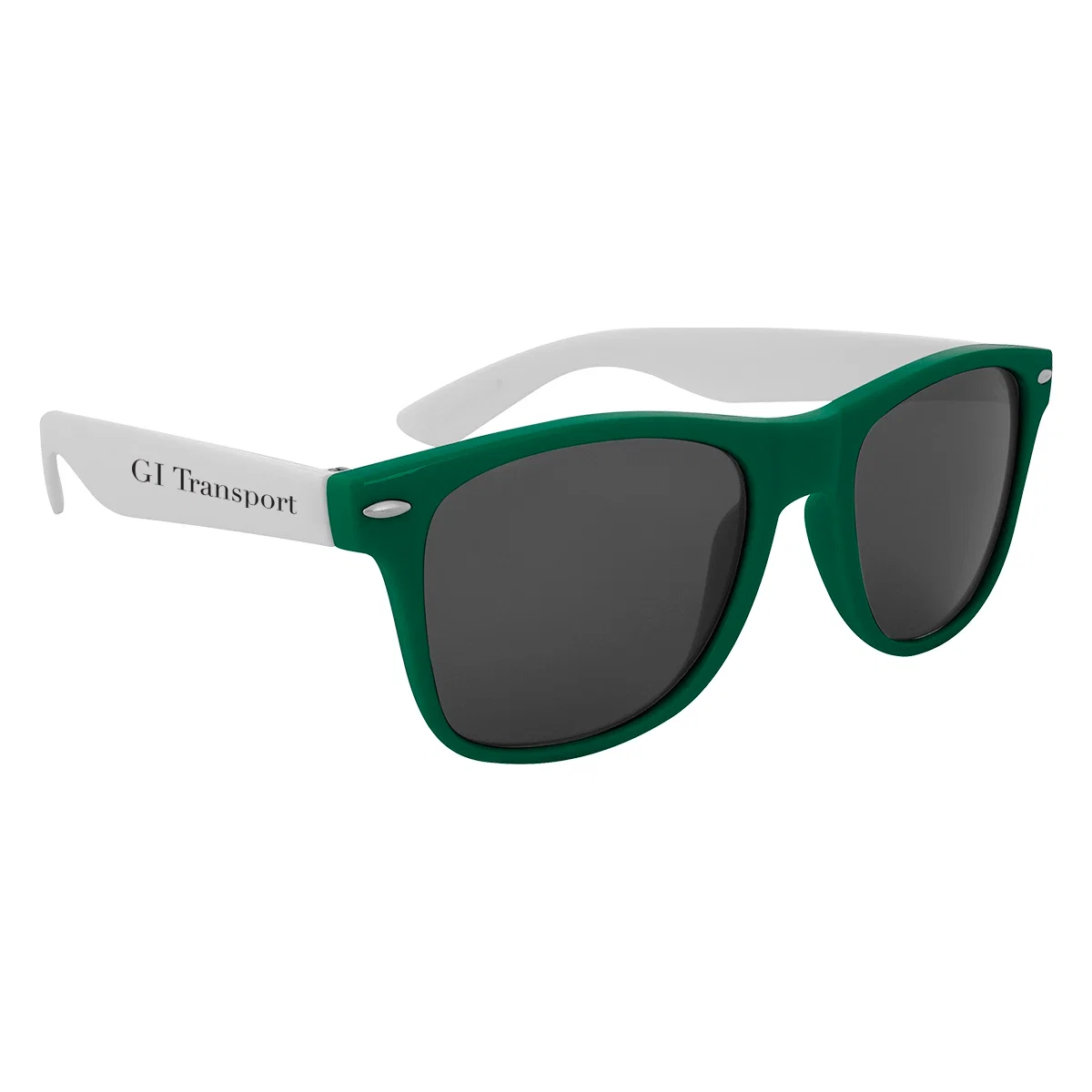 Wraparound lenses sit in a lightweight plastic frame