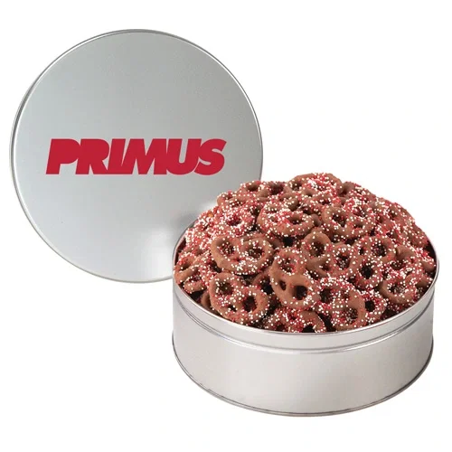 Colorful Corporate Chocolate Pretzel Tin — view 17
