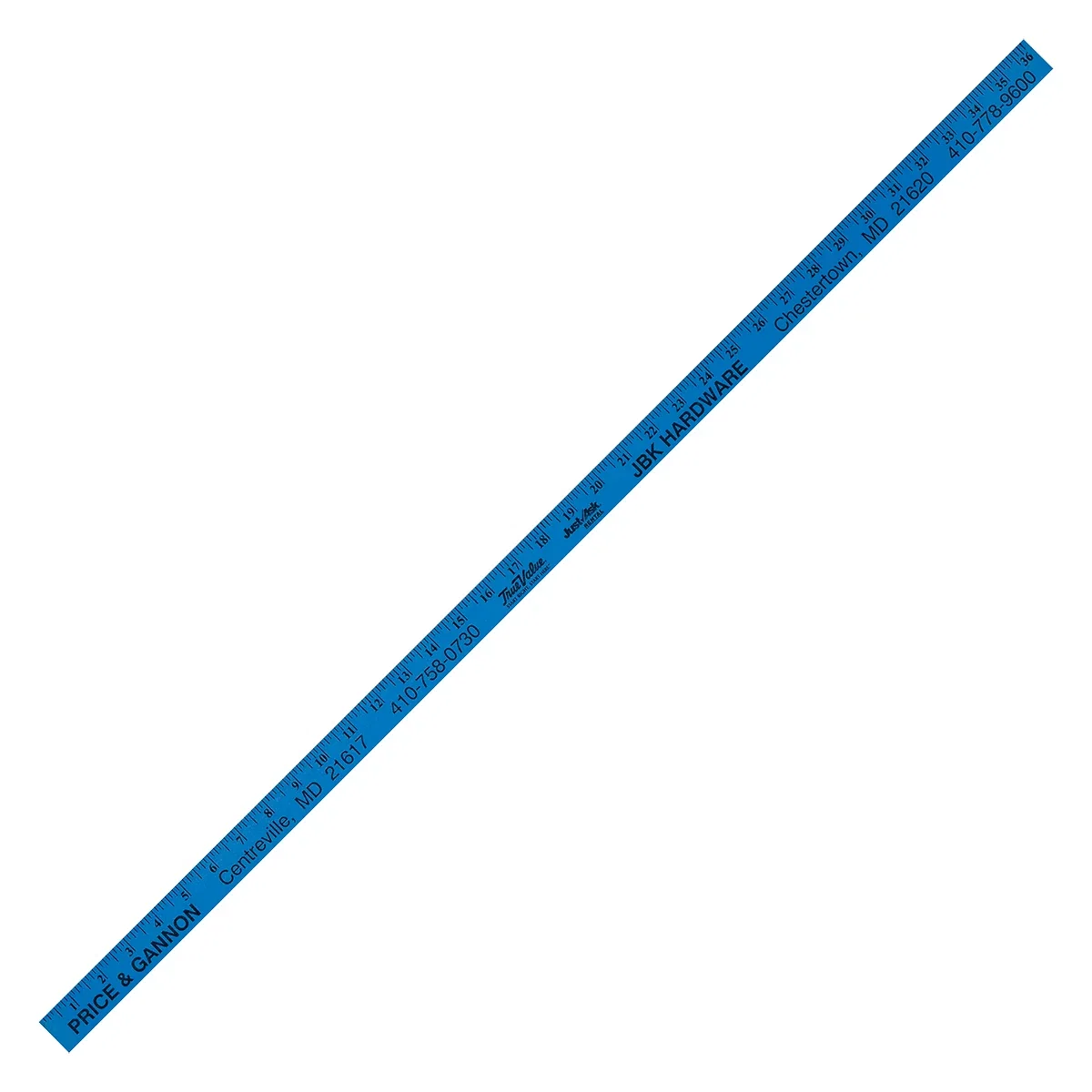 Green, blue and yellow sticks lined up together