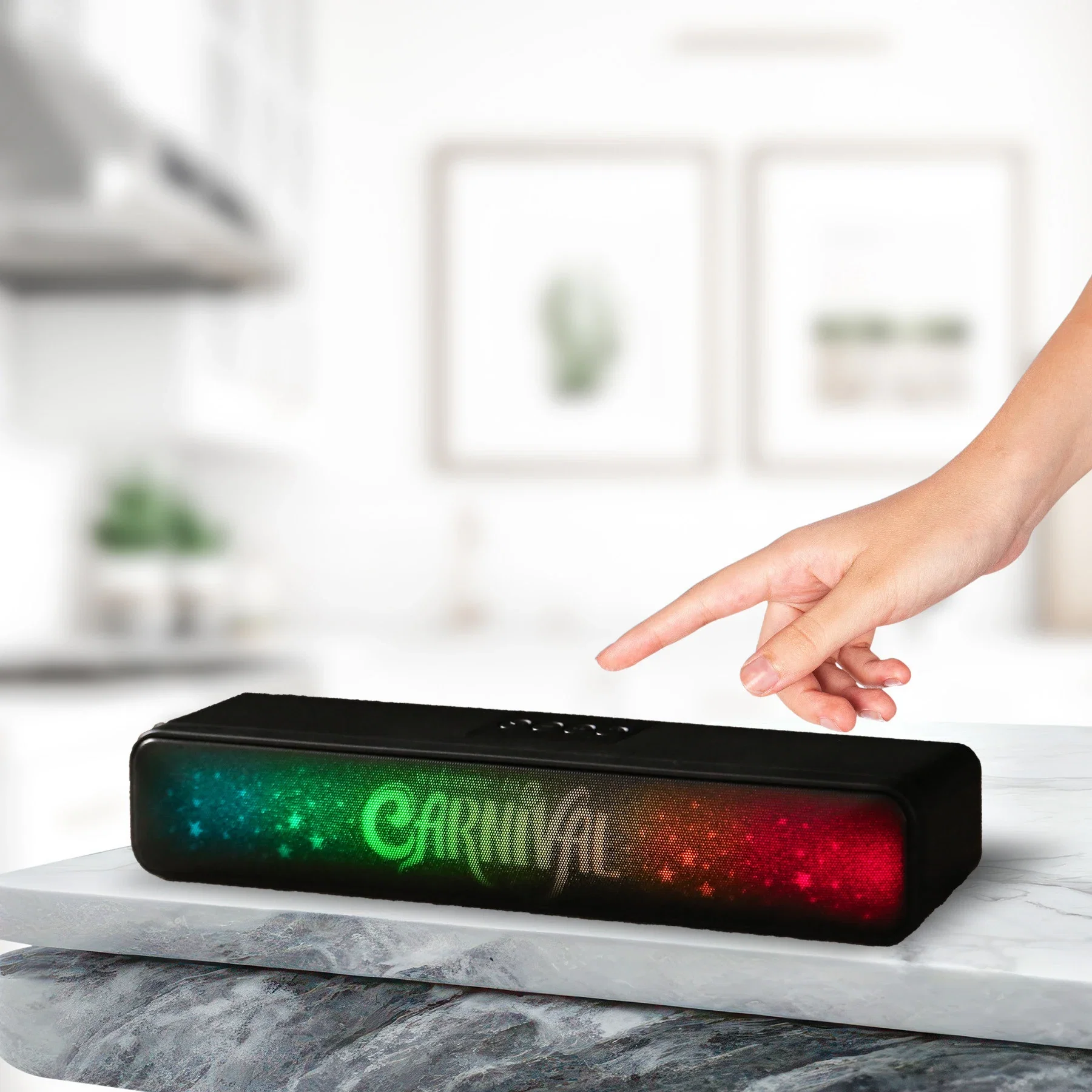 Colorwav Soundbar in use