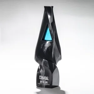Stonecast Obelisk Award With Cathedral-Window Cutout