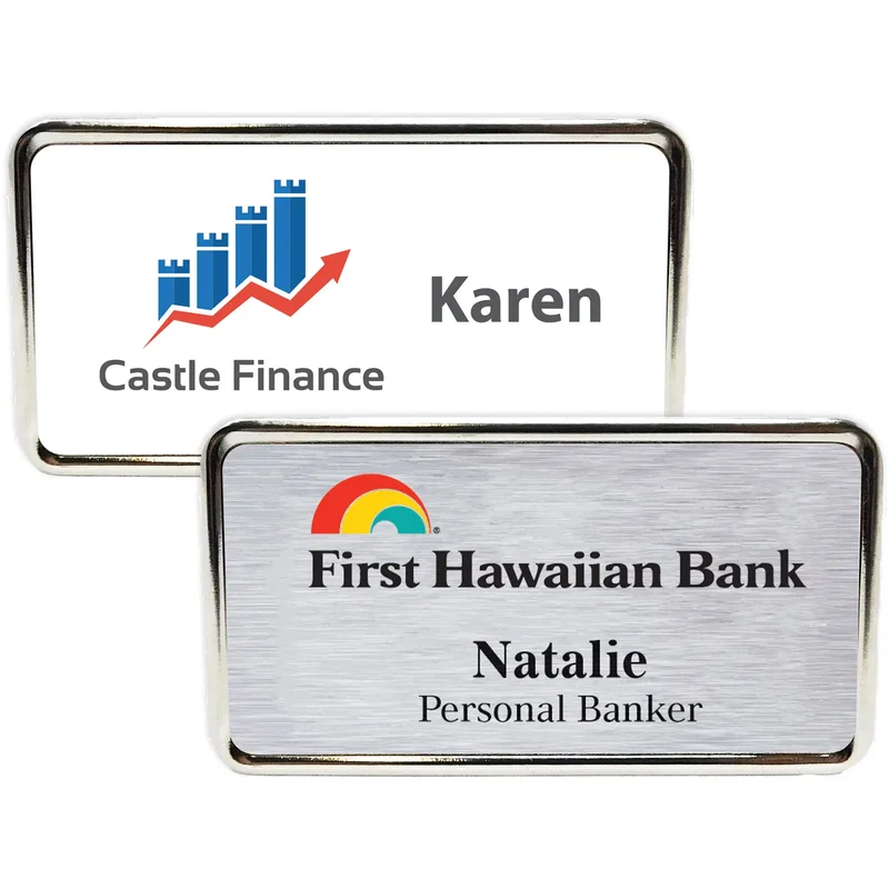Columbus Metal Name Badge (standard 3 x 1-5/8)