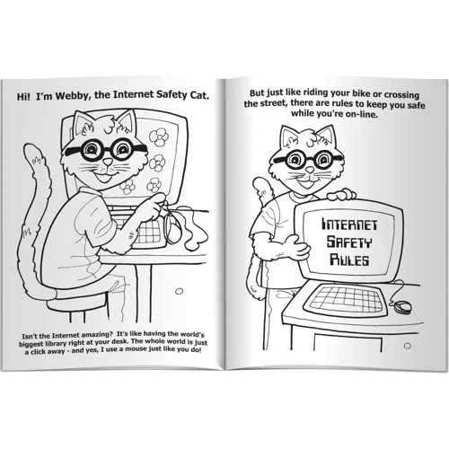 Webby the Internet Safety Cat combo pack kitted in clear poly bag giveaway
