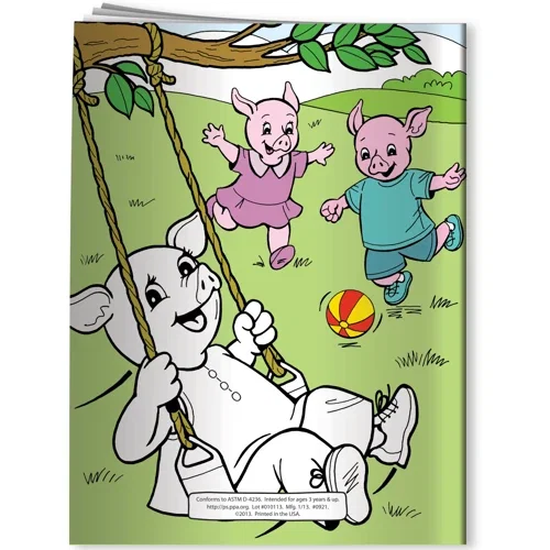 Inside pages of Live a Healthy Way Every Day coloring book