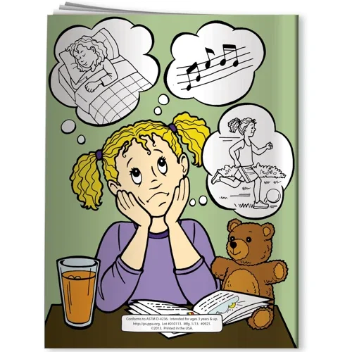 Stress and Conflict coloring book open interior page ready for crayon coloring
