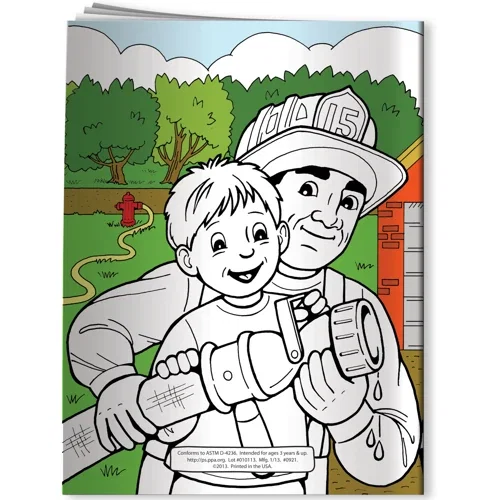 Unimprinted Fun Pak 4 non-toxic crayons box for fire station combo, plain crayon pack closeup