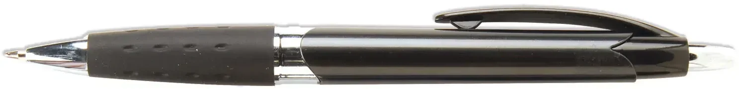 Comfort Grip Calhoun Pen. Contoured comfort-grip ballpoint pen with click action for office giveaways, view 2