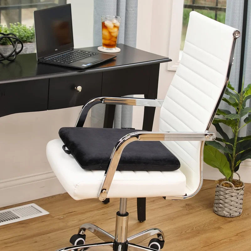 Comfort Logic Anywhere Seat Pad unfolded flat, top-down view of the branded pad