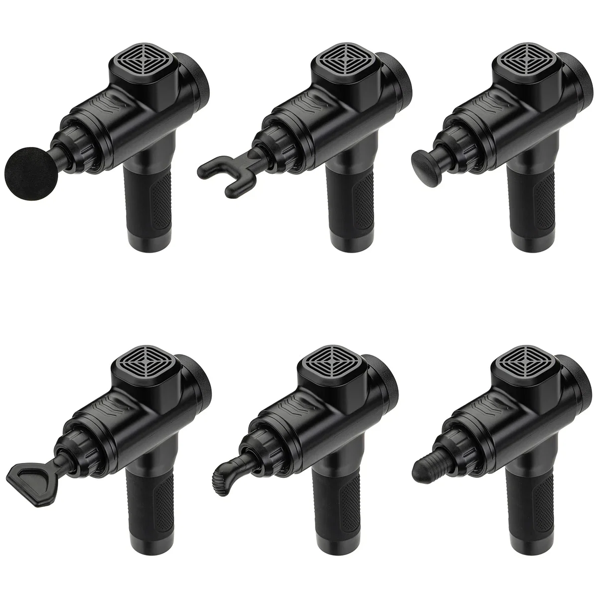 Side profile of the Citadel 6-Speed Massage Gun showing its ergonomic grip