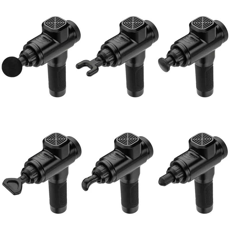 Side profile of the Citadel 6-Speed Massage Gun showing its ergonomic grip