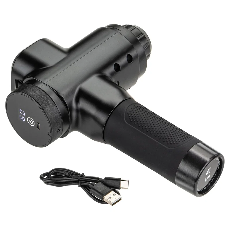 Angled view of the Citadel Full Size 6-Speed Massage Gun