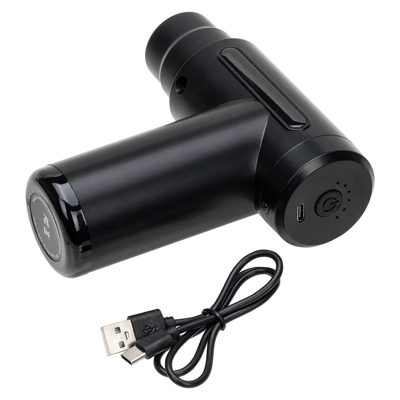 Comfort Logic massage gun in use on a shoulder, promotional recovery-tool shot