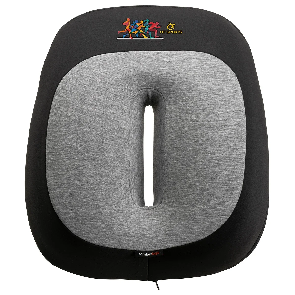 Custom Comfort Logic Heavenly Support Back Pillow, front view of the branded pillow
