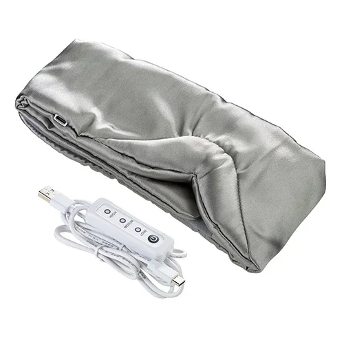 Comfort Logic promotional logo heated eye mask flat to show satin surface