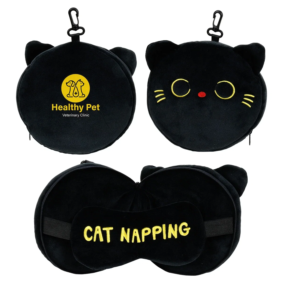 Custom Comfort Pals 2-in-1 Pillow Sleep Mask, front view of the branded pillow sleep mask, style 4 of 6