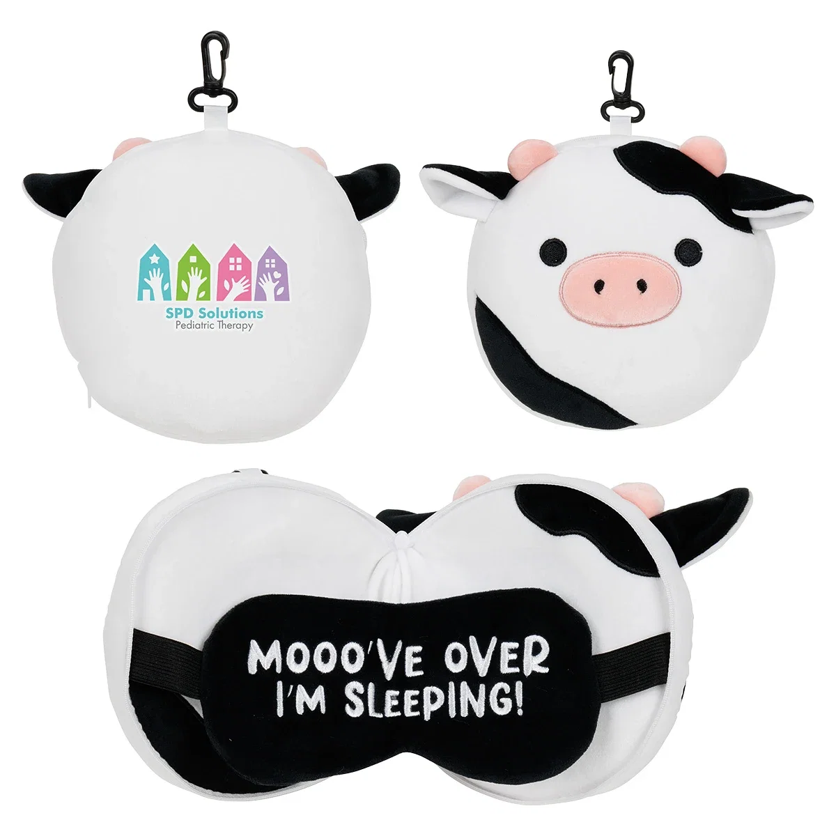 Custom Comfort Pals 2-in-1 Pillow Sleep Mask, front view of the branded pillow sleep mask, style 5 of 6