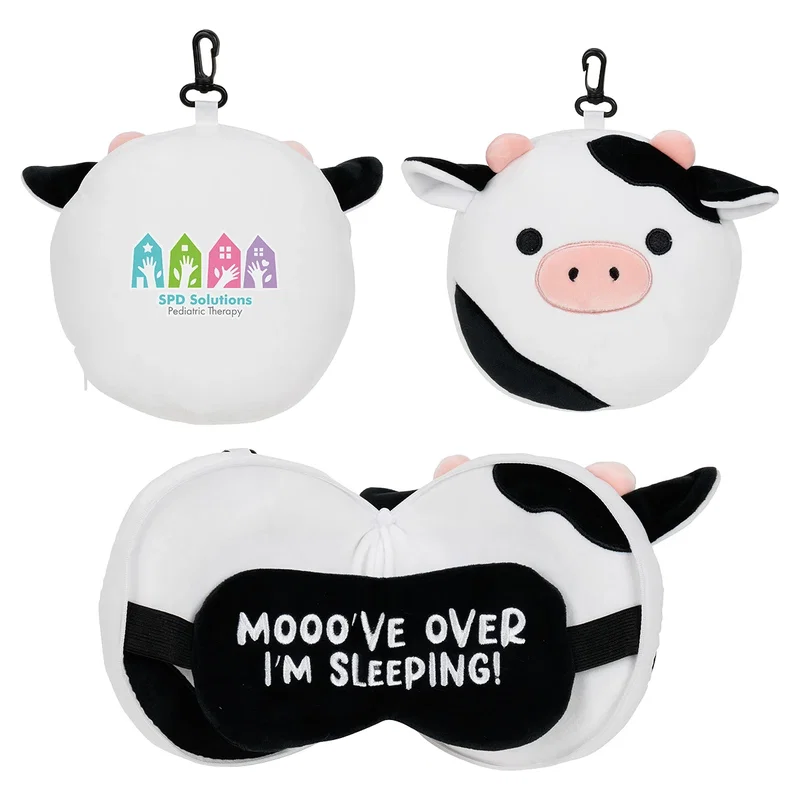 Custom Comfort Pals 2-in-1 Pillow Sleep Mask, front view of the branded pillow sleep mask, style 5 of 6