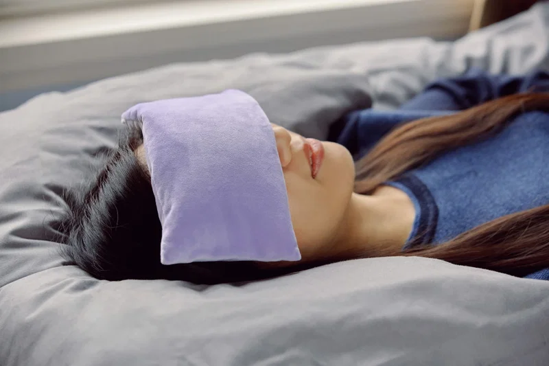 Comfort Pals Eye Pillow displayed flat, showing the fabric texture and stitching