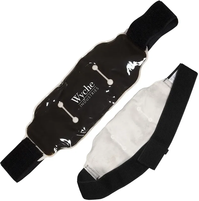 ComfortClay Plush custom hot/cold body wrap front view, branded therapy wrap for clinics and spas