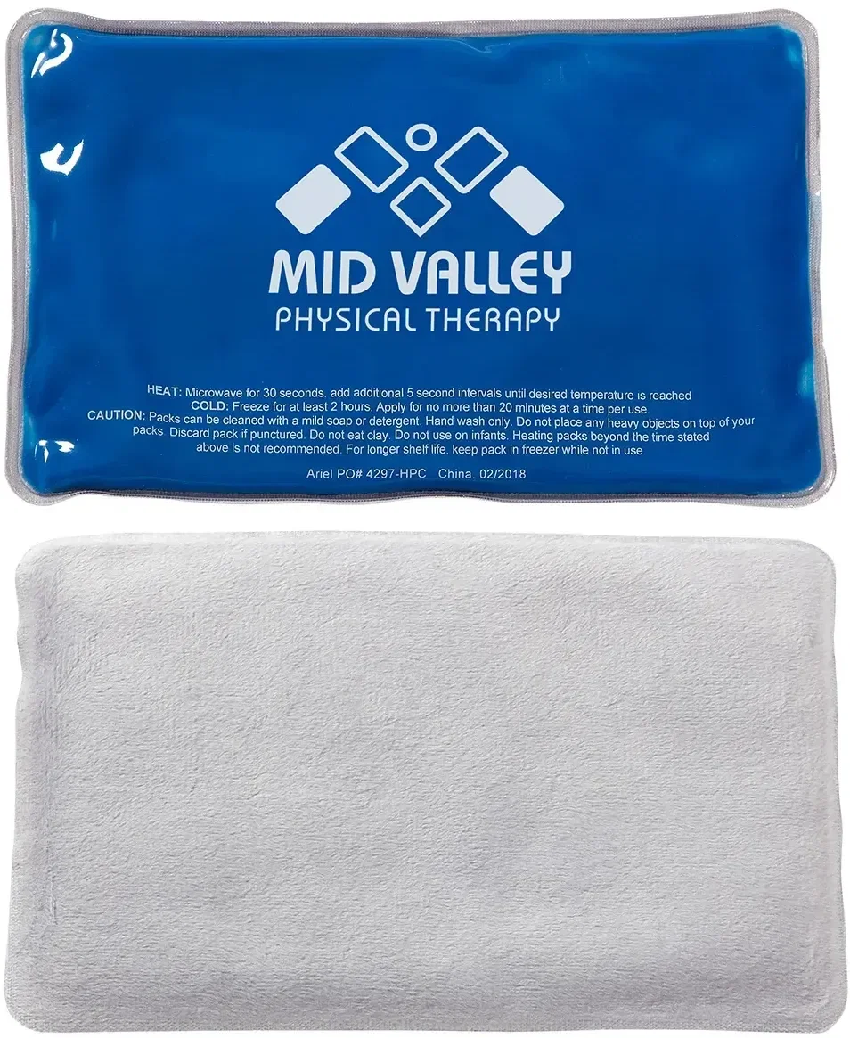 Branded ComfortClay large hot and cold pack showing clay-fill side