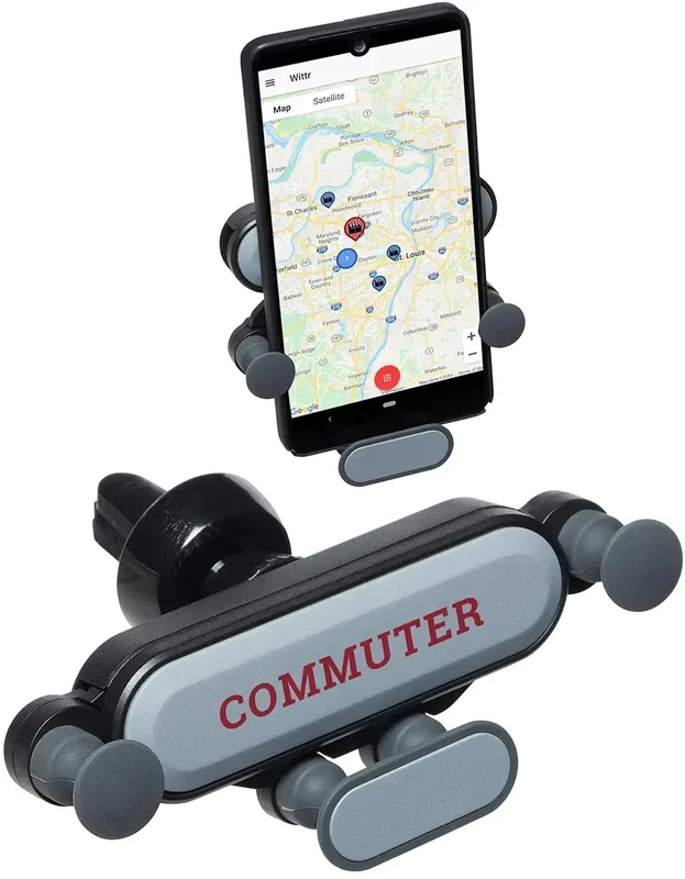 Commuter Vent Phone Holder, custom spring-loaded promotional car phone mount with logo