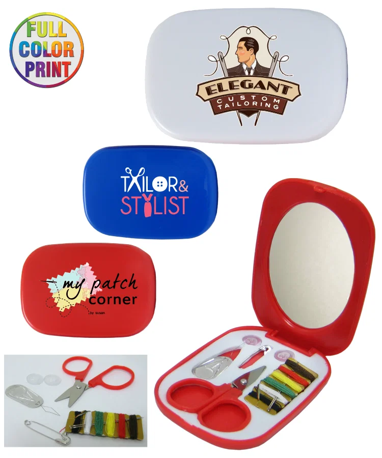 Compact Sewing Kit with Mirror — view 2