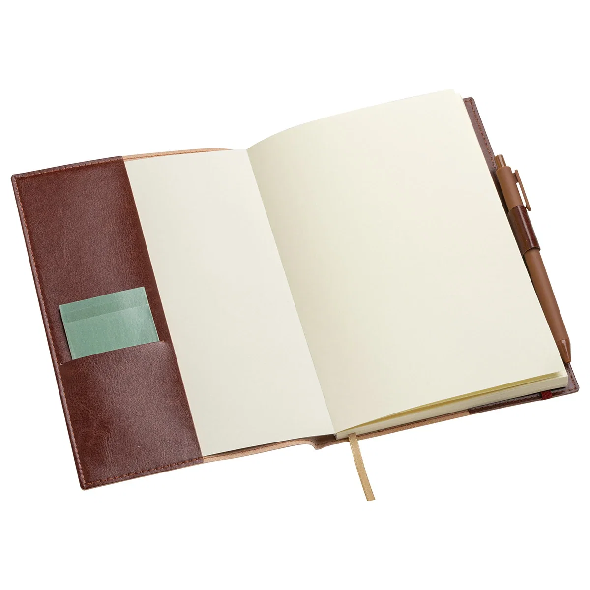 Close-up of the imprint area on the Conclave Refillable Leatherette Journal