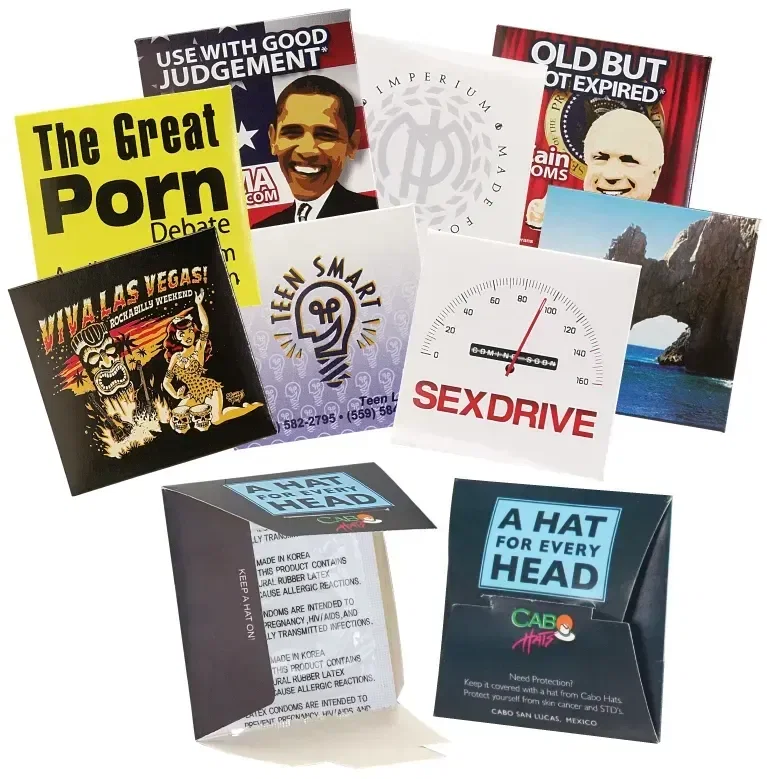 Custom Condom Wallet - Personalized Latex Condom in Colorful Packaging