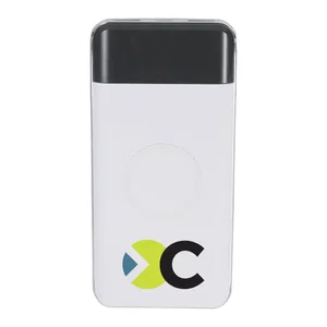 Personalized Wireless Power Bank with LED Display - 10000 mAh