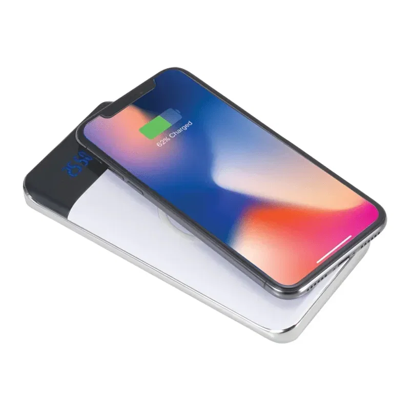Personalized Wireless Power Bank with LED Display - 10000 mAh — view 2